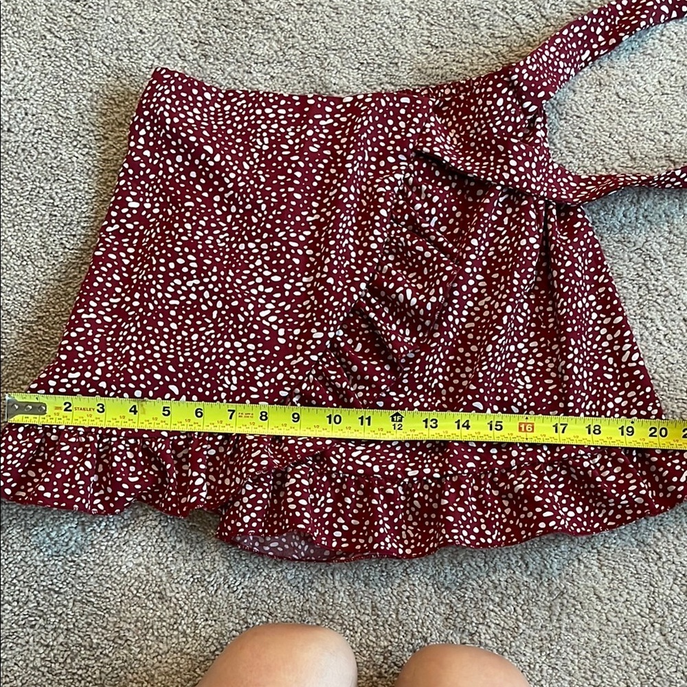 SHEIN Red Polka Dot Skort - Picture 6 of 7